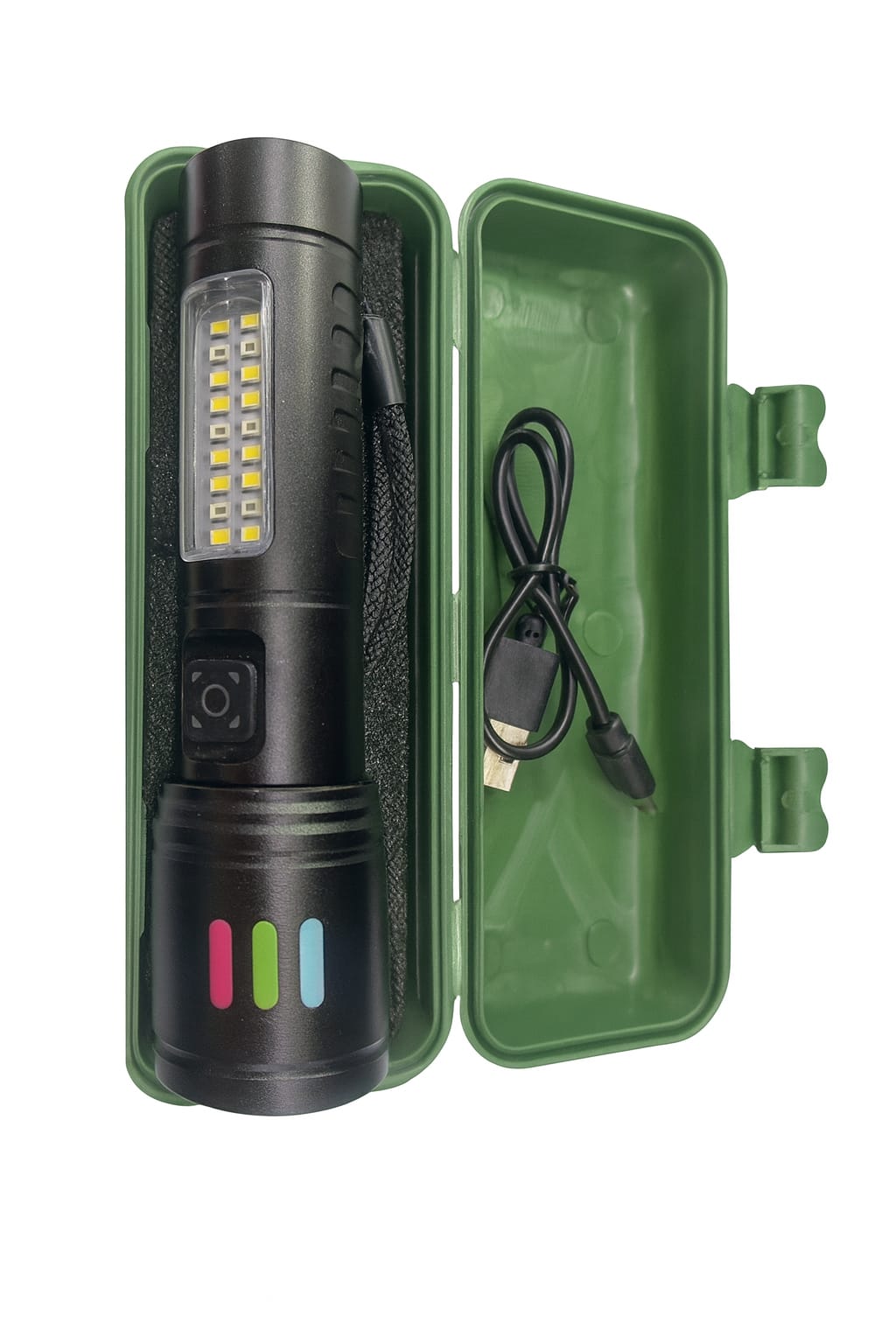 LINTERNA METALICA ZOOM 625 CAJA VERDE