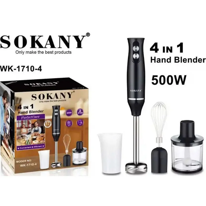 Batidora de Inmersión Sokany 4 en 1