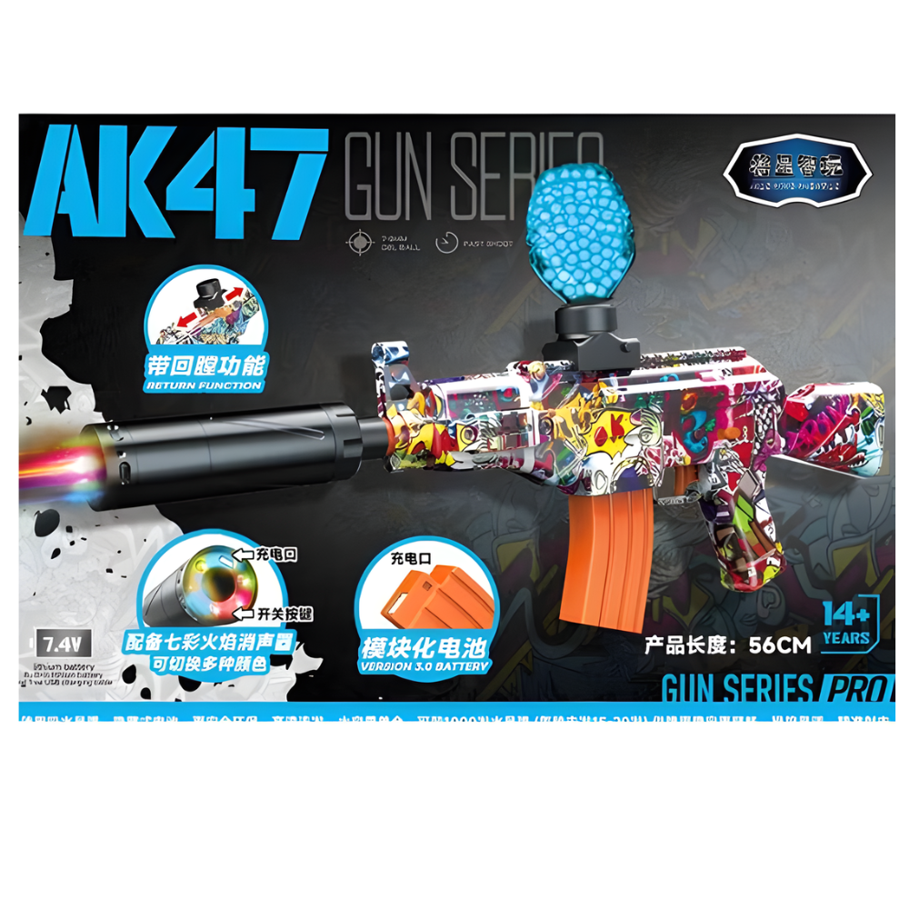 Rifle Juguete AK47 Rosado 🎯 - ¡Diversión Asegurada!