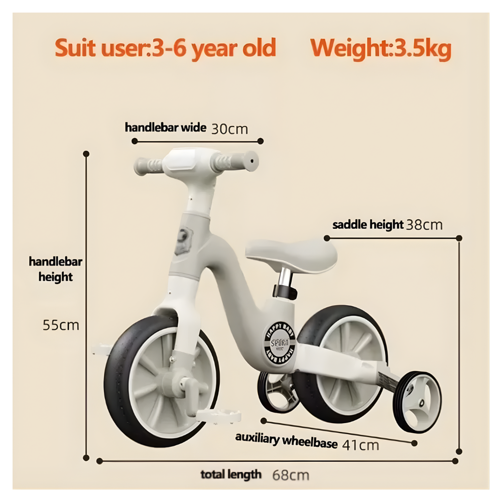 🚲 Triciclo Infantil Seguridad Estructura R - ¡Diversión y Seguridad en Cada Paseo! 🚲 3