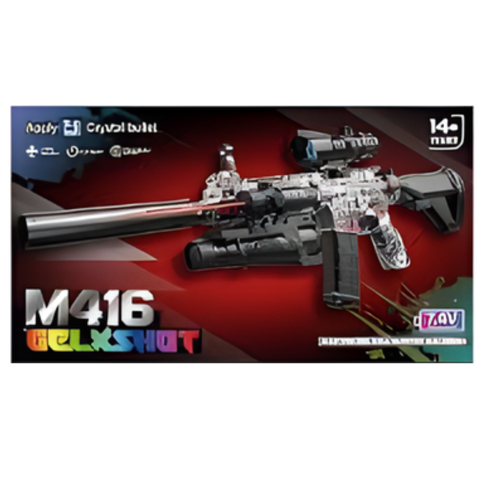 🎯 Rifle Juguete M416 Gelxshot Rojo Blanco - Diversión Asegurada para Pequeños Guerreros!