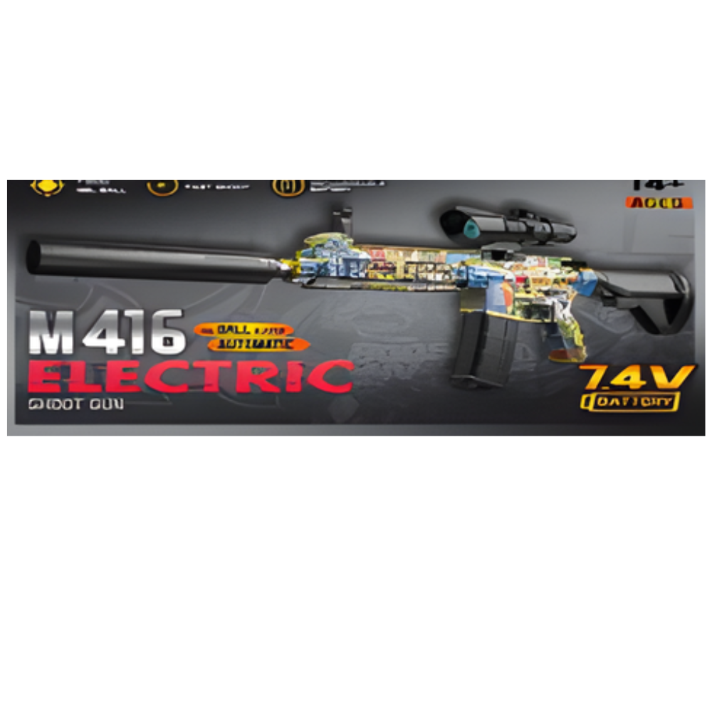 ¡Dispara a la diversión! 🎯 Rifle Juguete M416 Eléctrico Gelxshot