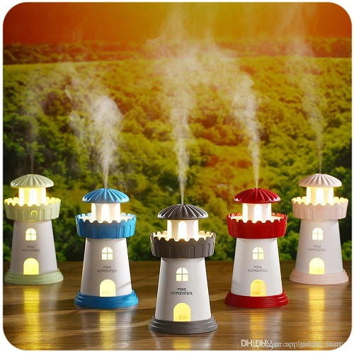 Miniatura 2 de Difusor Aroma Faro Ambientador Luz Led