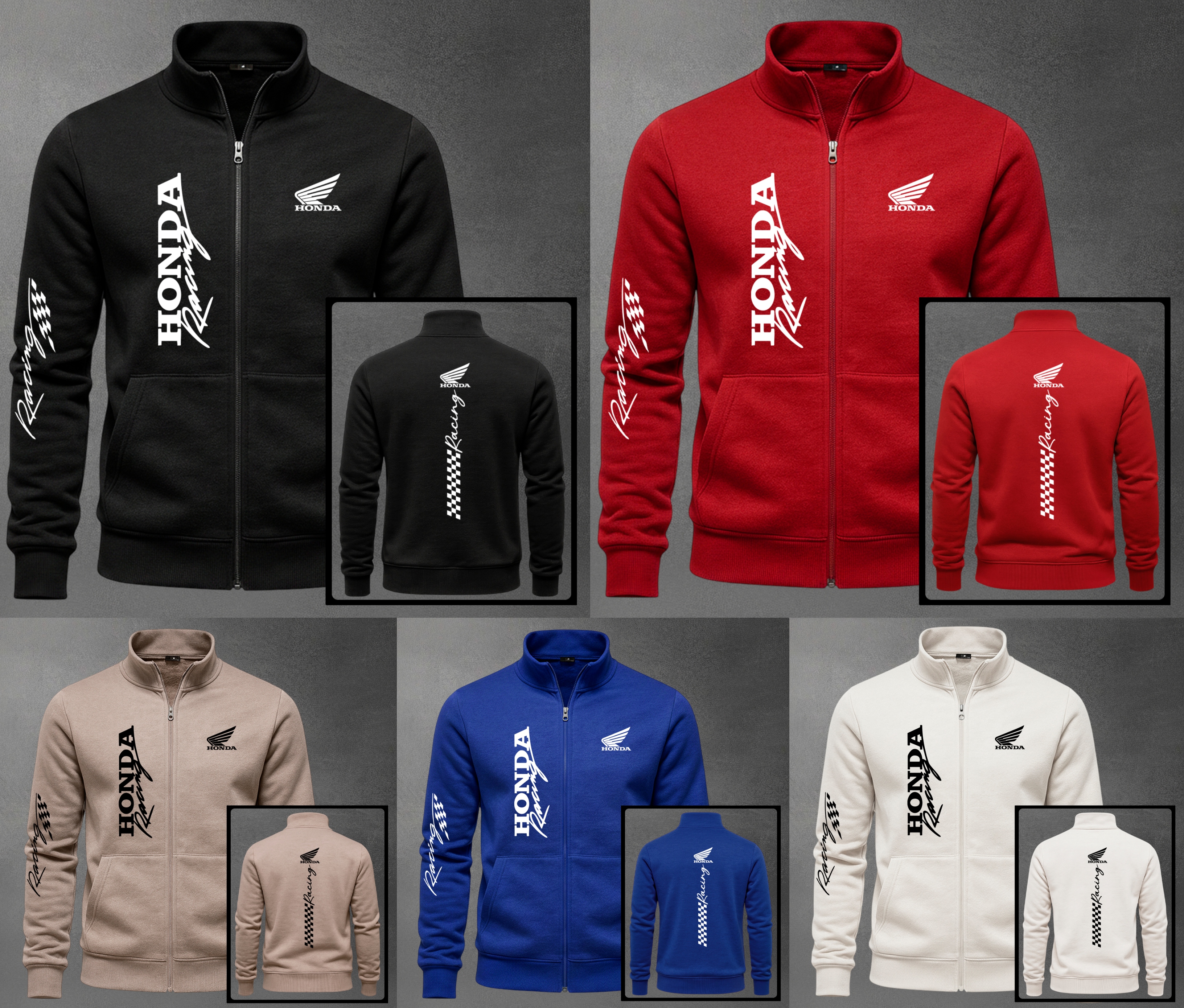 BUZO CUELLO ALTO MOTO HONDA - Vista 1