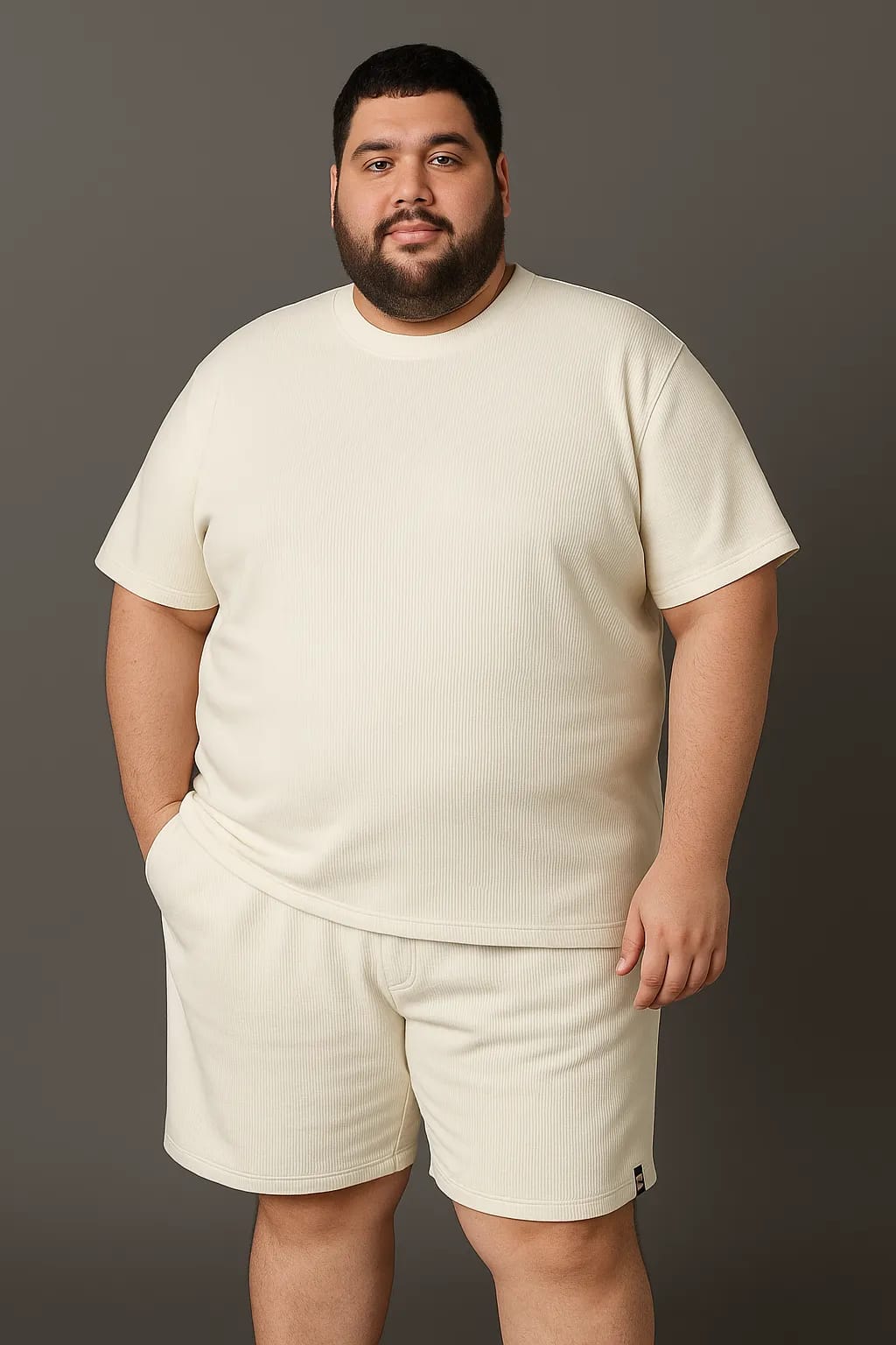 CONJUNTO PREMIUM EN TELA GALLETA - Vista 1