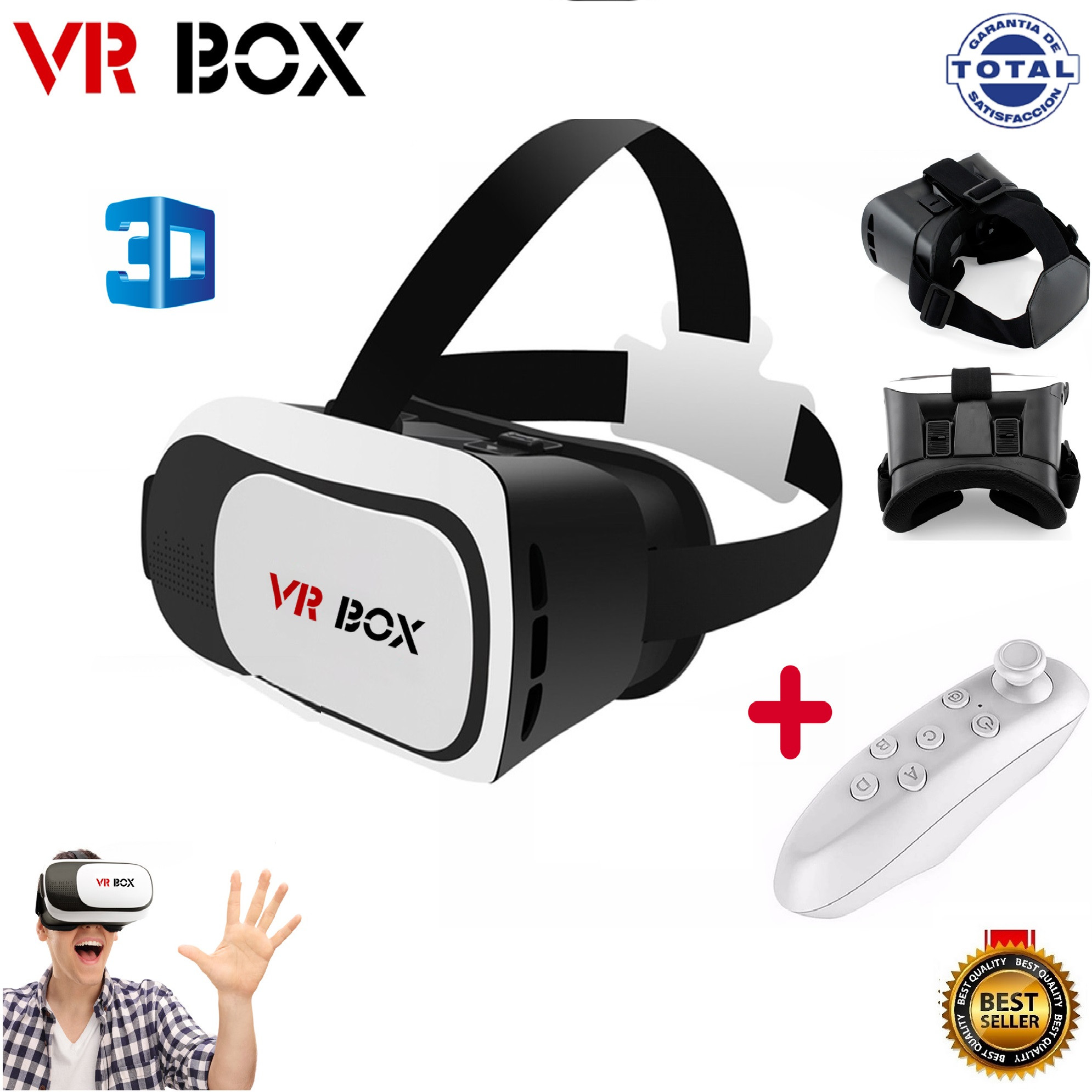 Gafas Realidad Virtual 3D VR Box Control