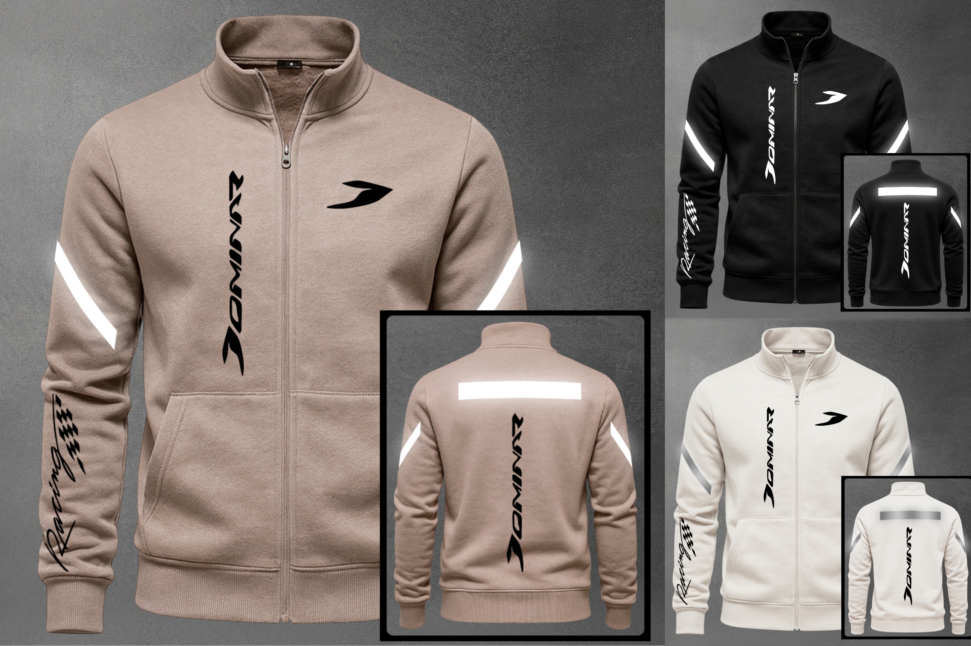 BUZO CUELLO ALTO MOTO REFLECTIVO DOMINAR - Vista 1