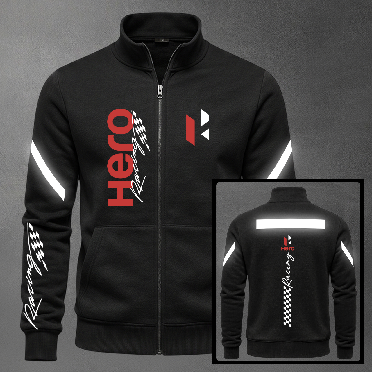 BUZO CUELLO ALTO MOTO REFLECTIVO HERO - Vista 1