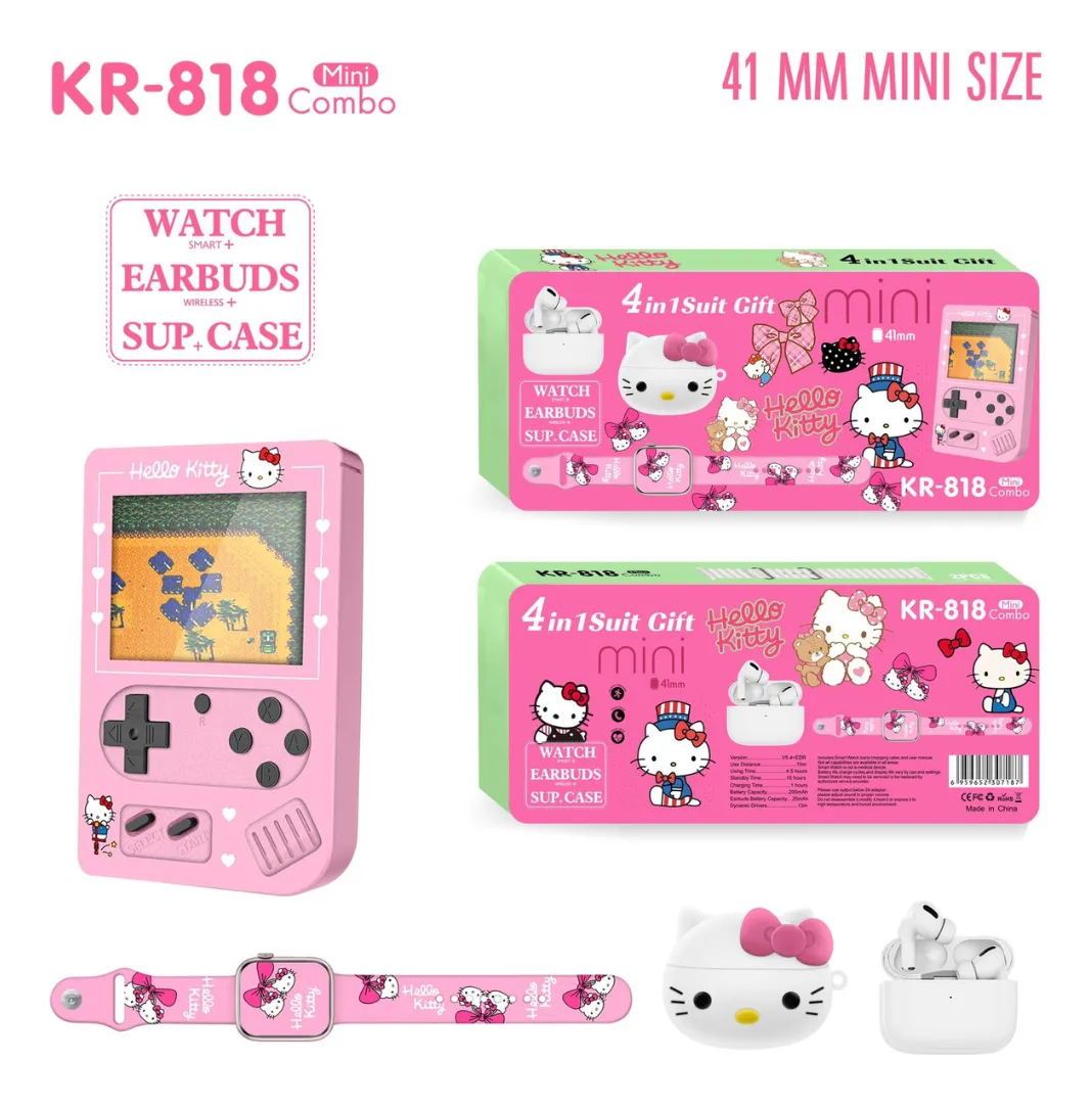 Vista 9 de Combo Infantil 4 en 1 Reloj,Consola,Audi - Diseño: Niña