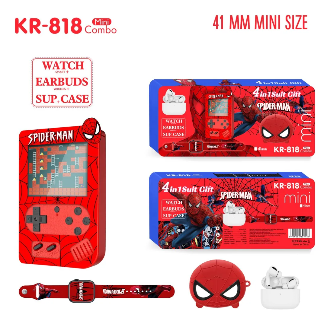 Vista 7 de Combo Infantil 4 en 1 Reloj,Consola,Audi - Diseño: Niña