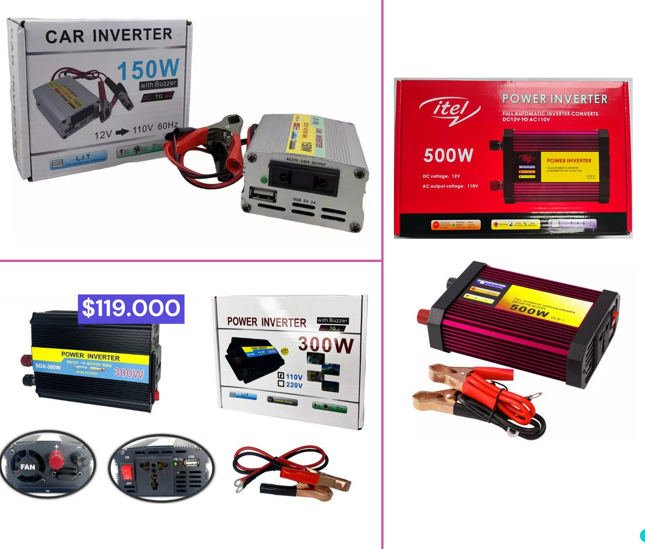 INVERSORES DE VOLTAJE DIF POTENCIAS - Vista 1