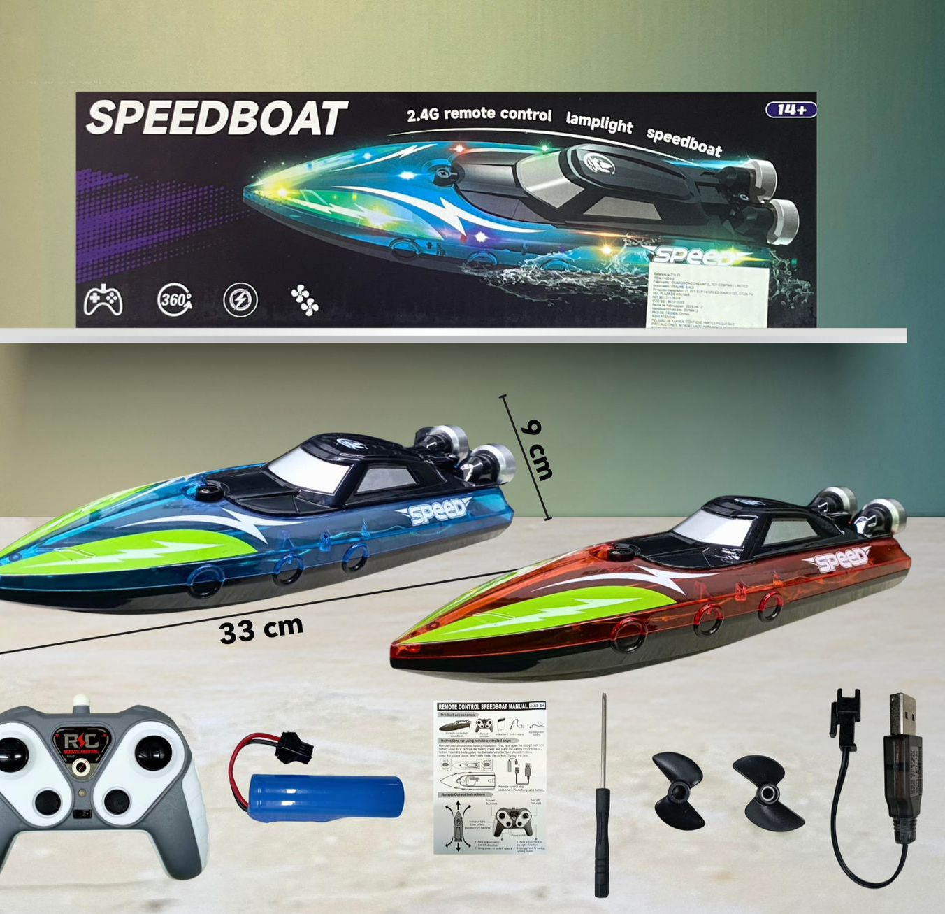 BARCO LANCHA A CONTROL REMOTO