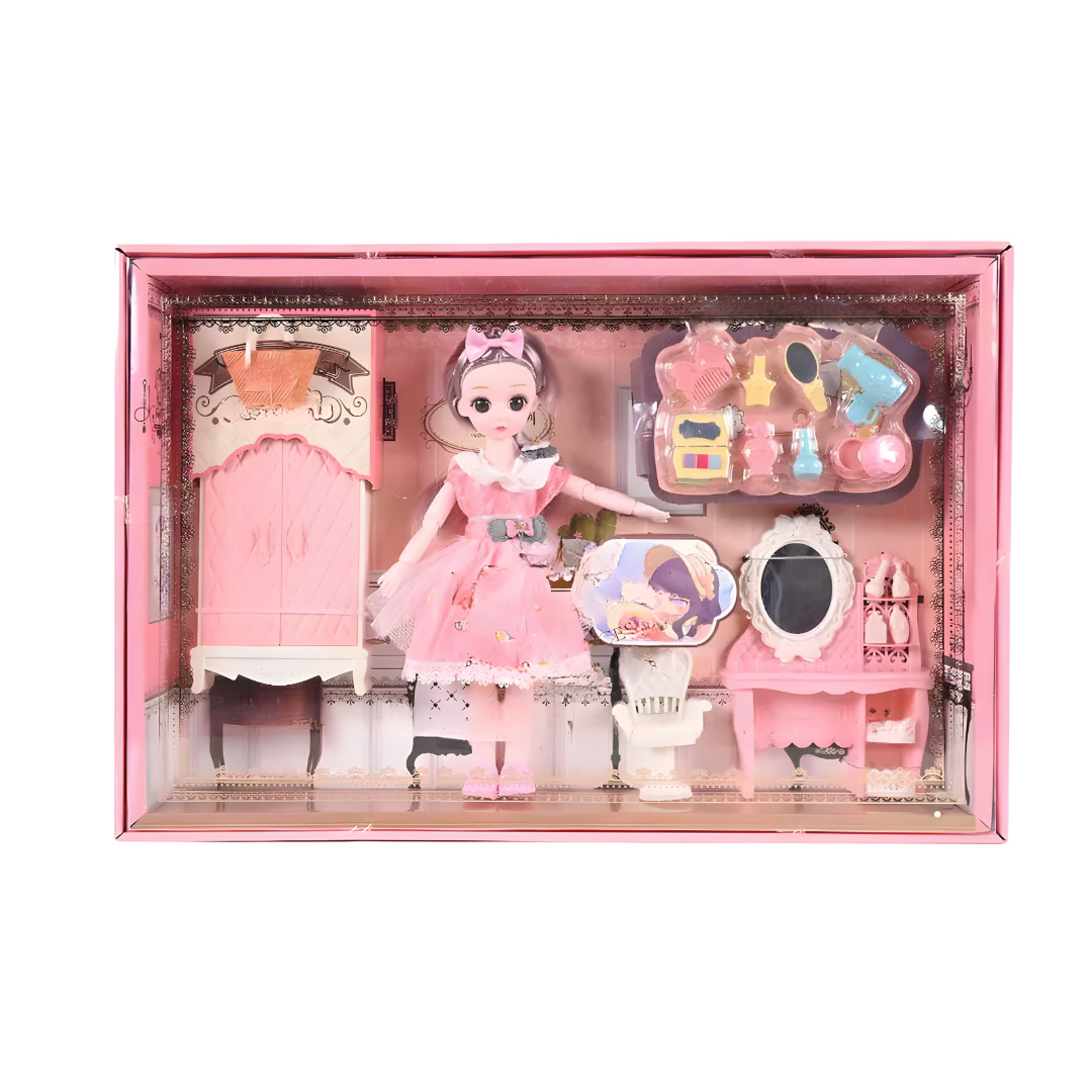 🎀 Set de Muñeca y Accesorios de Tocador - Diversión y Aprendizaje para Niñas 2