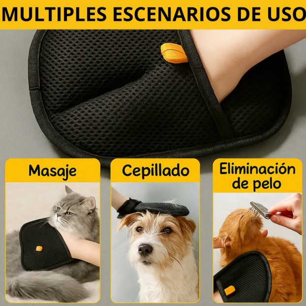 Guante Cepillo Quita Pelos O Motas