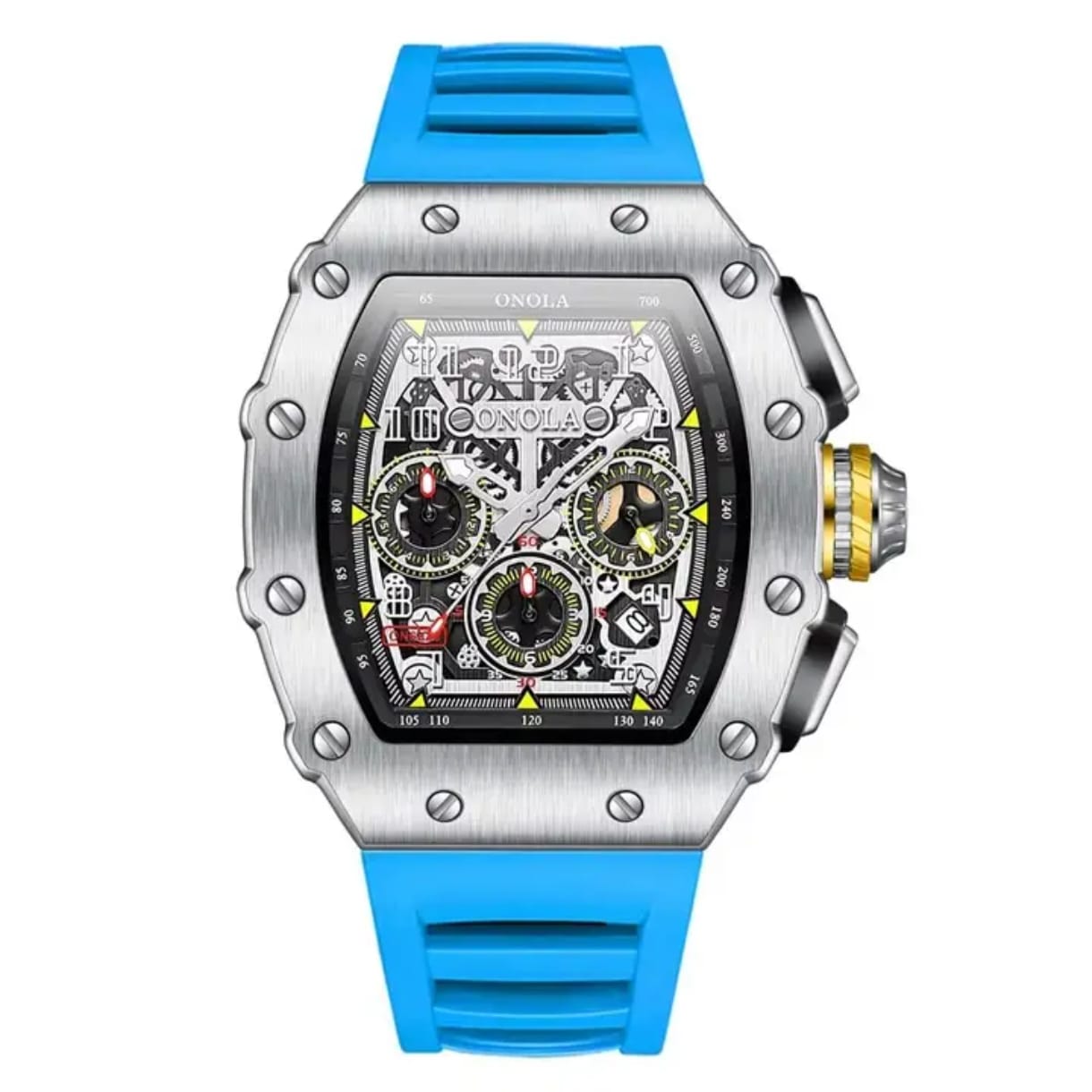 Vista 7 de Reloj Onola 6826 estilo Richard Mille - COLOR: Morado