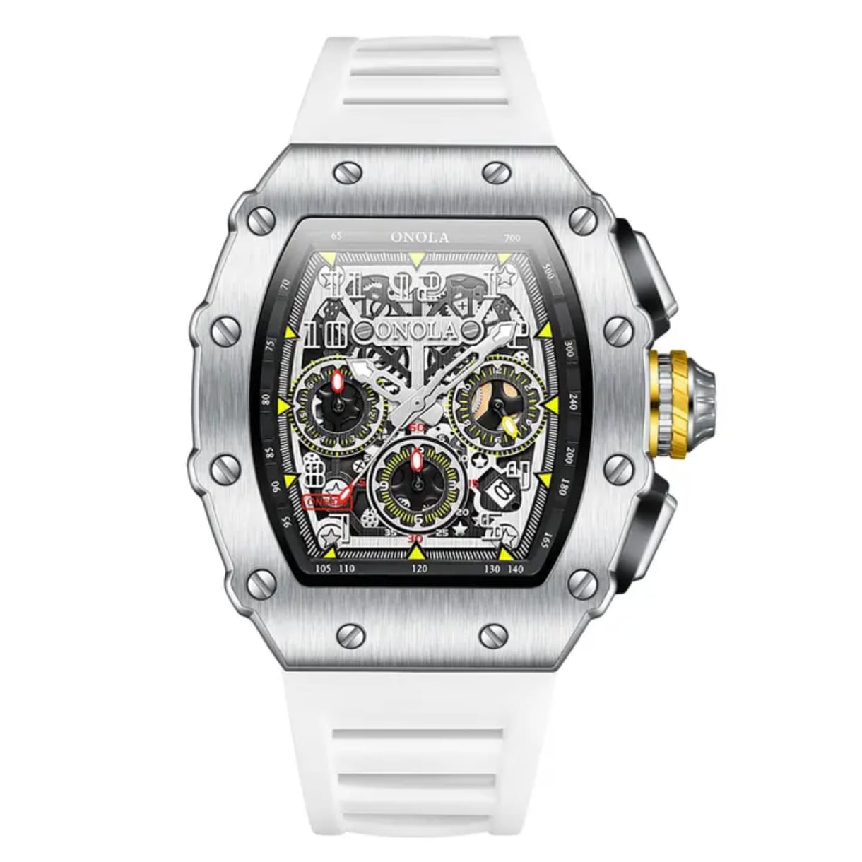 Vista 4 de Reloj Onola 6826 estilo Richard Mille - COLOR: Morado