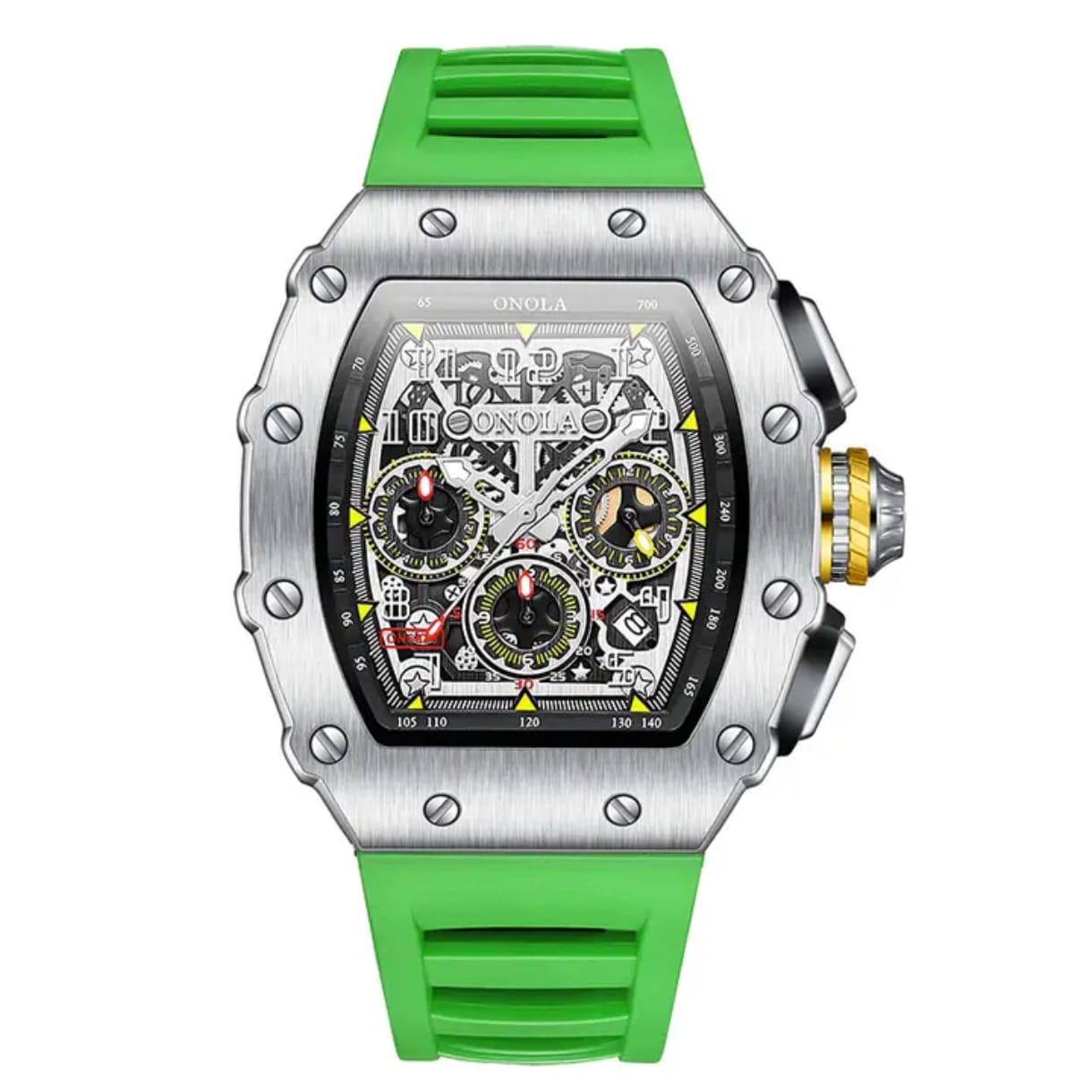 Vista 3 de Reloj Onola 6826 estilo Richard Mille - COLOR: Morado