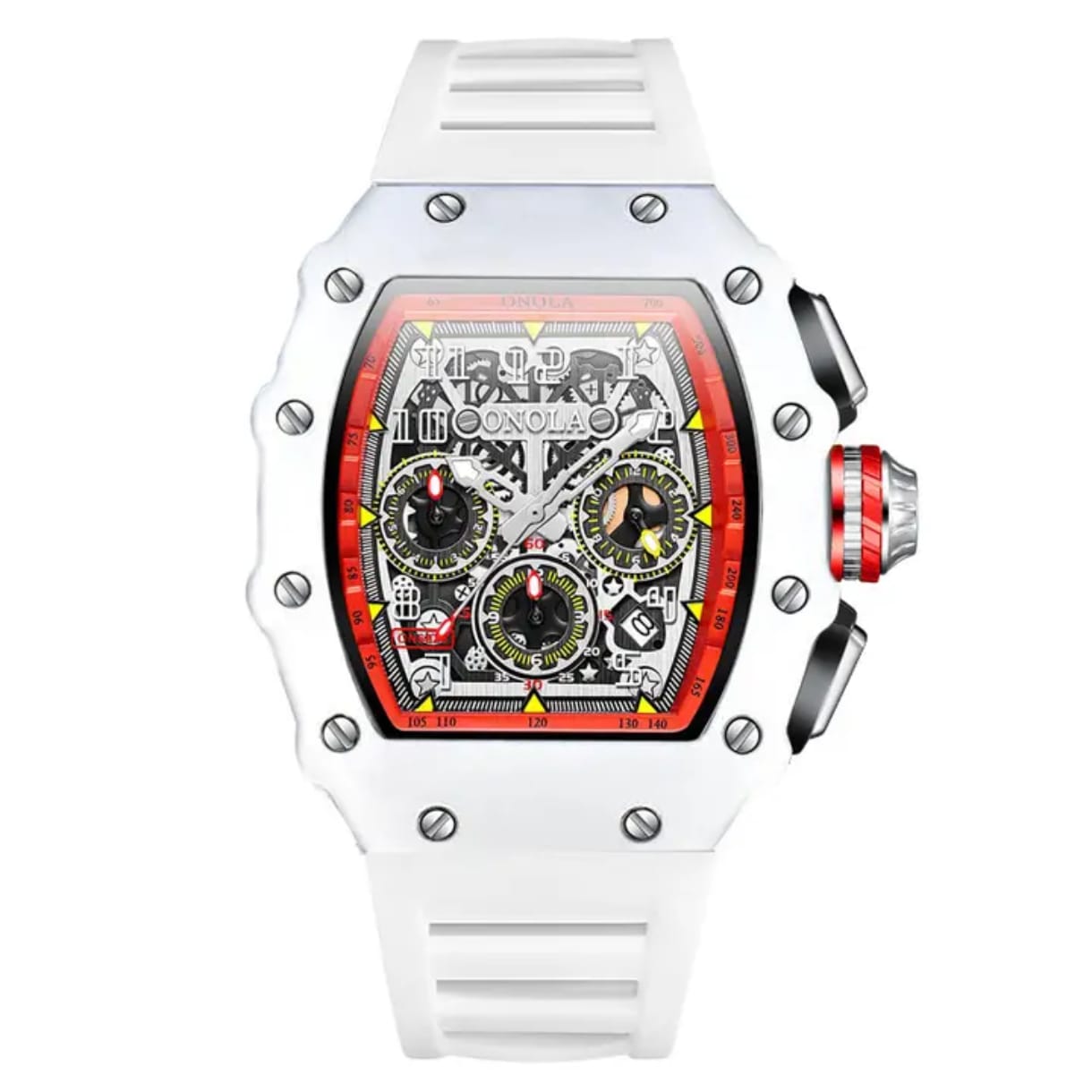 Vista 6 de Reloj Onola 6826 estilo Richard Mille - COLOR: Morado