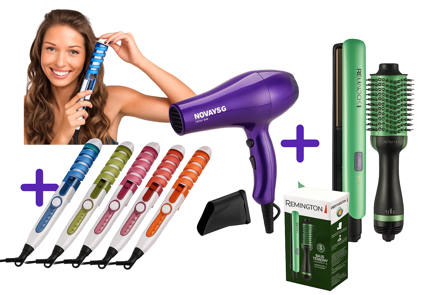 Miniatura 2 de COMB aguacate+Secador+Rizadora+carpa