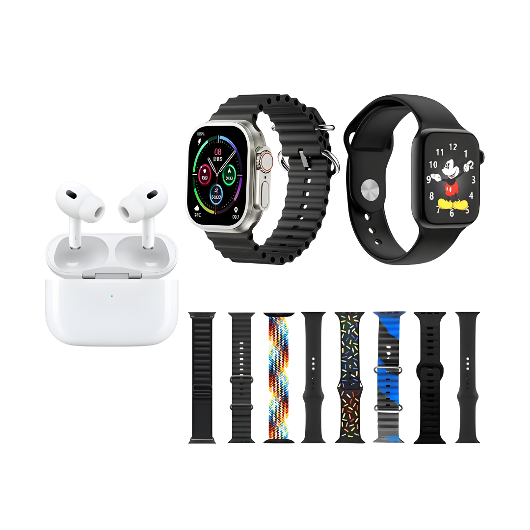 Combo Tecnologico 2 Relojes Audifonos