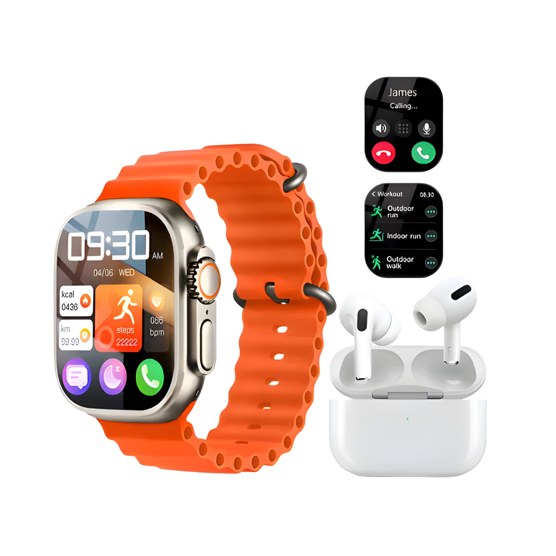 Combo Tecnologico 2 Relojes Audifonos