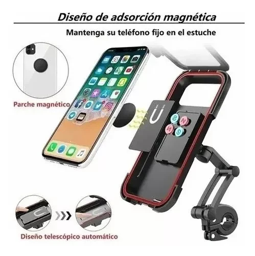 Miniatura 6 de Soporte Celular Moto Bicicleta Estuche U