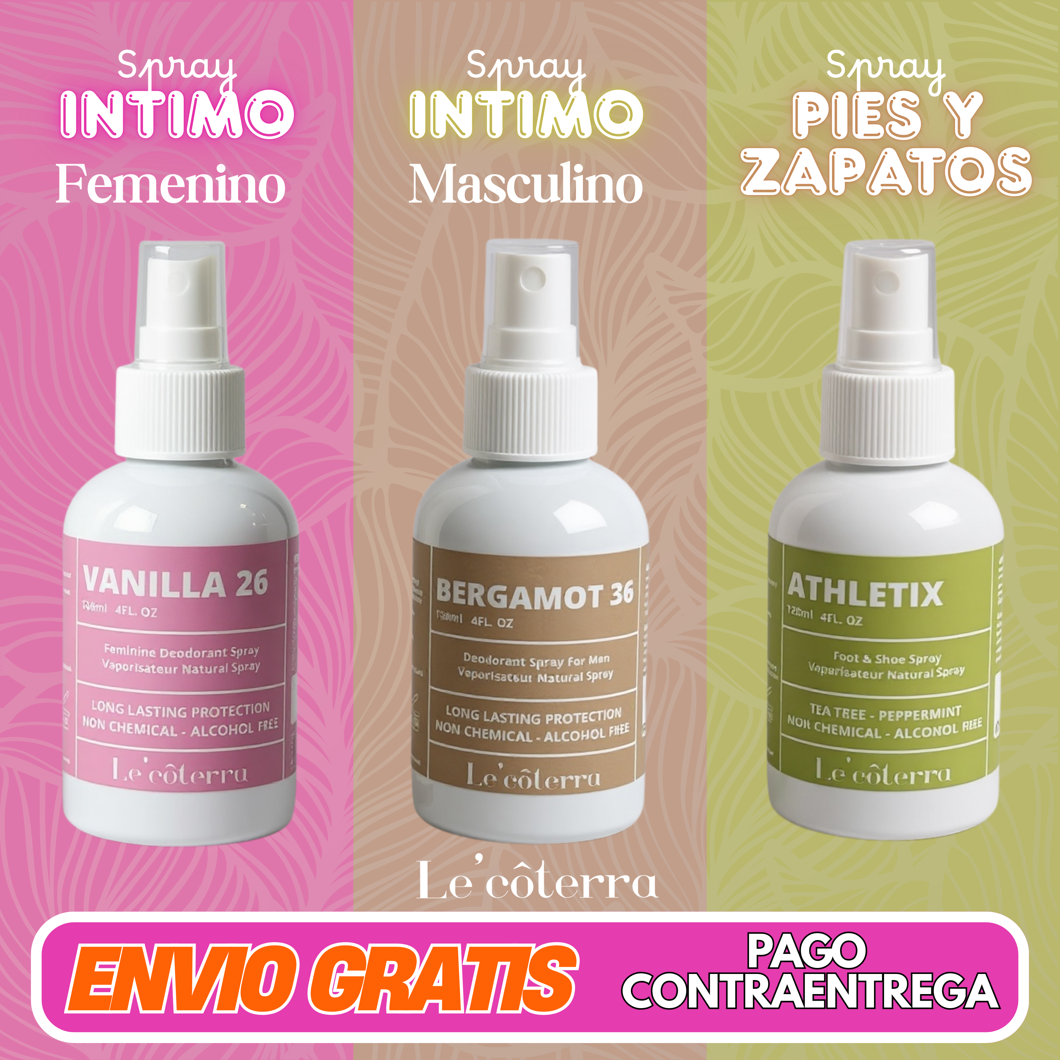 Spray desodorante Intimo Le'côterra REFERENCIA:
