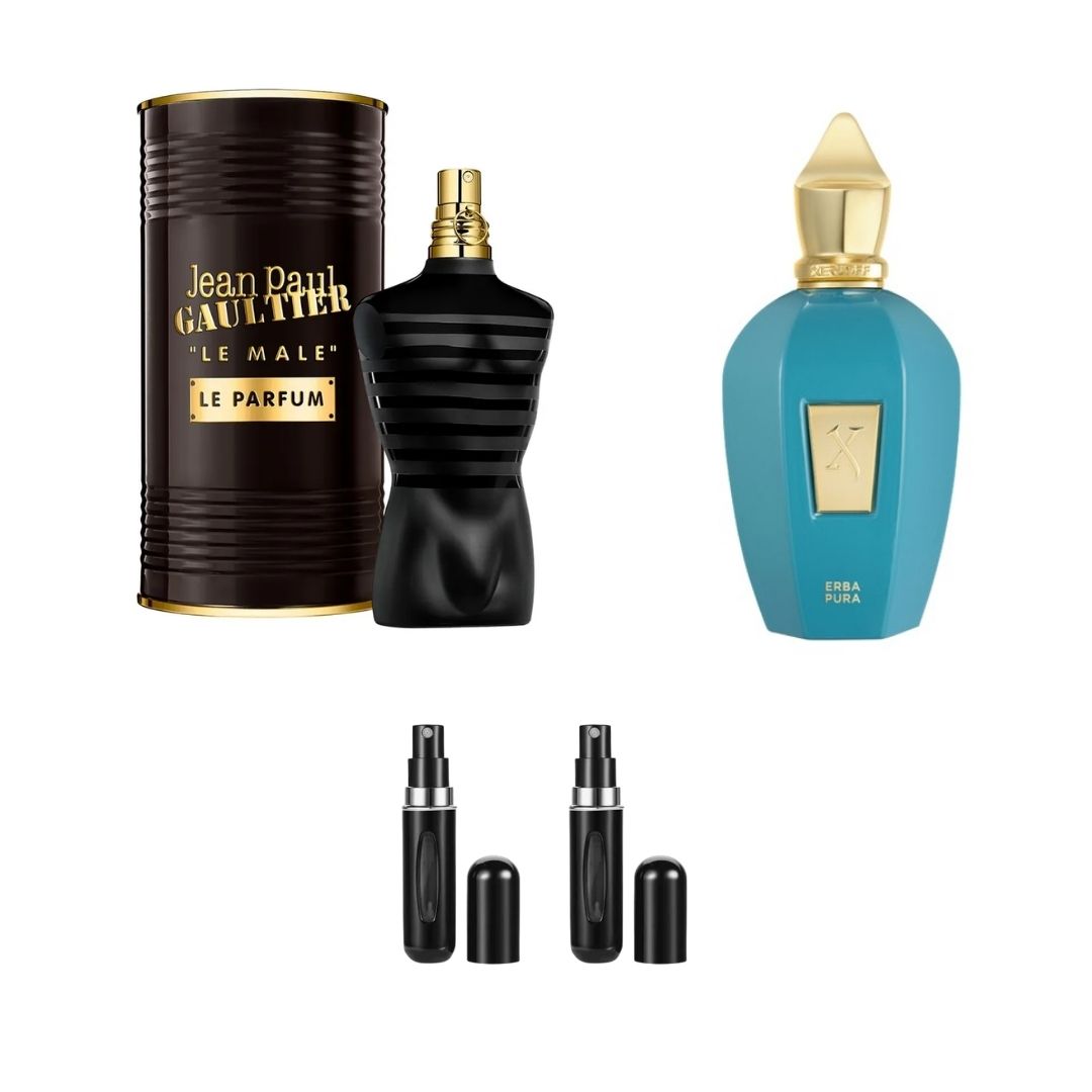 LE MALE PARFUM LATA+ ERBA PURA CAJA+2PER