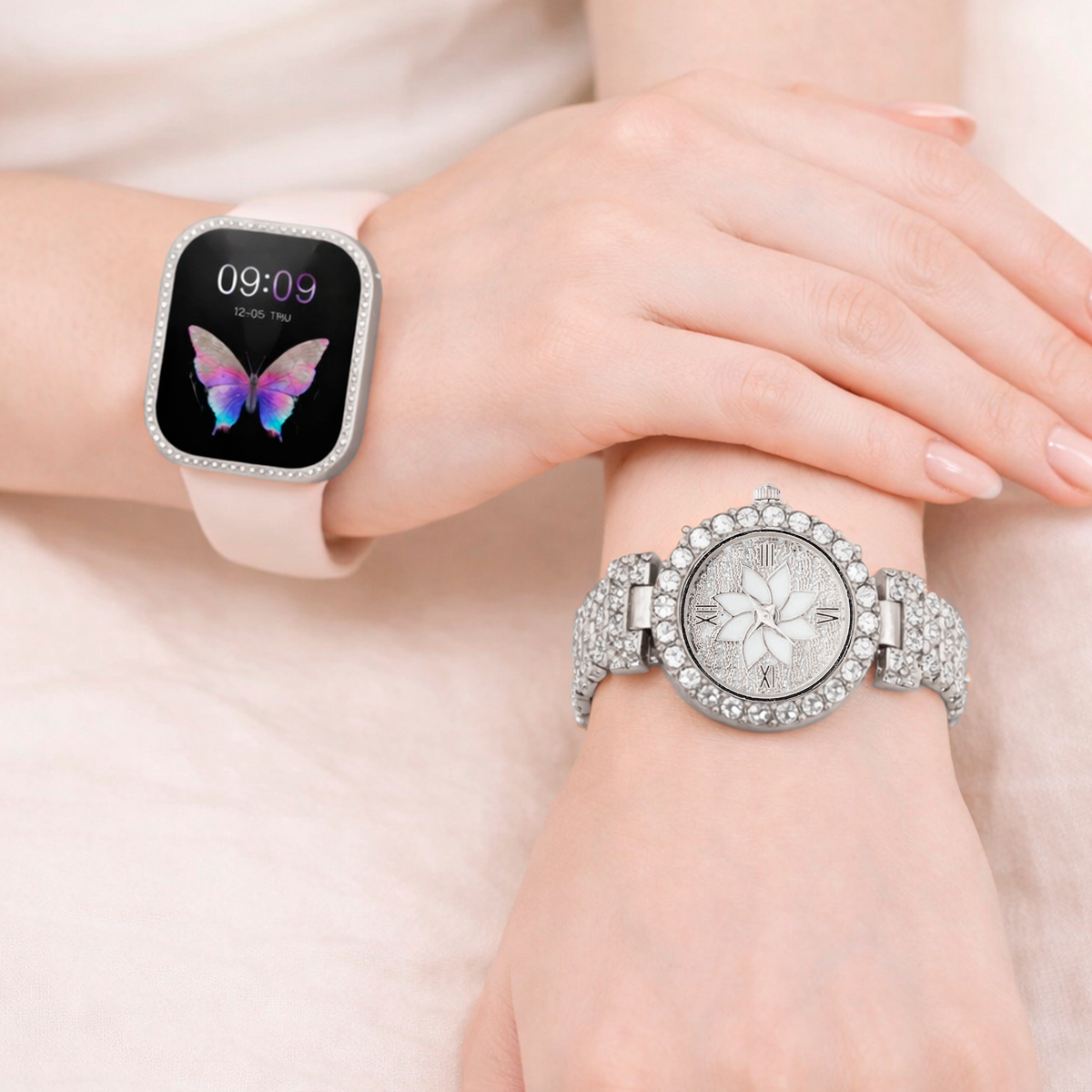 Set Relojes De Lujo 2 En 1 Zw10