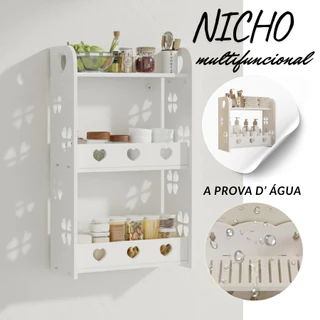 estante de baño de 3 niveles sin puerta