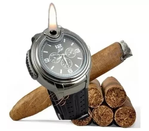Miniatura 4 de Reloj Con Encendedor Briket De Llama Gas
