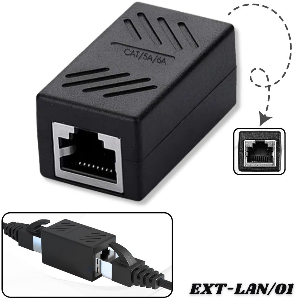 Adaptador Union Cable Lan RJ45