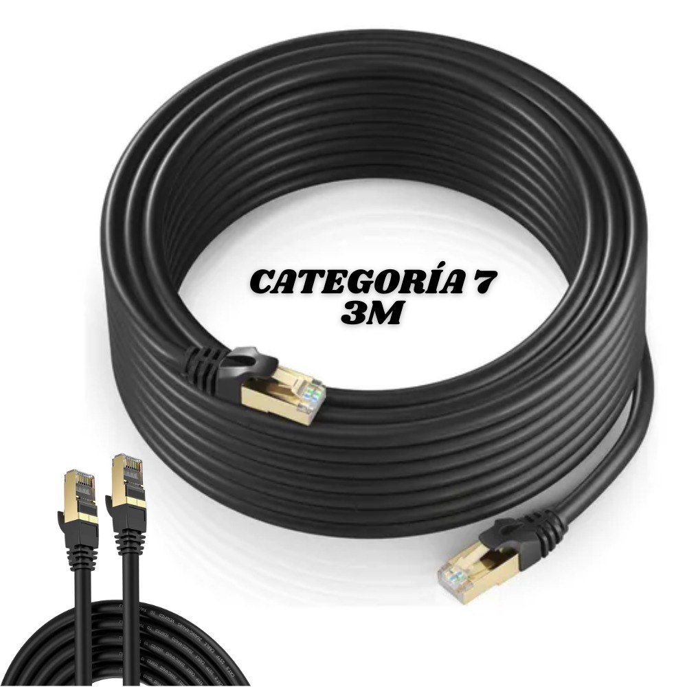 Cable Lan De Internet Cat7e 3 Metros