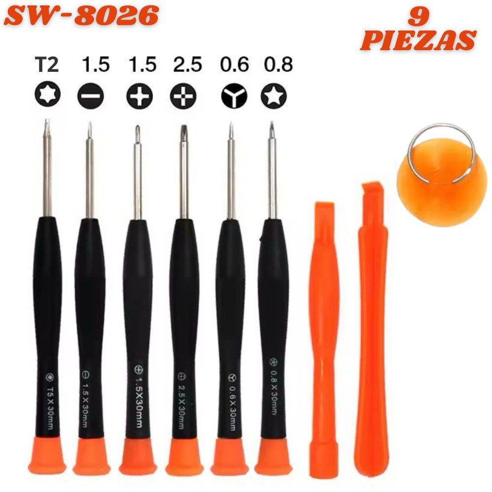 Kit De Destornilladores  9 SW-8026
