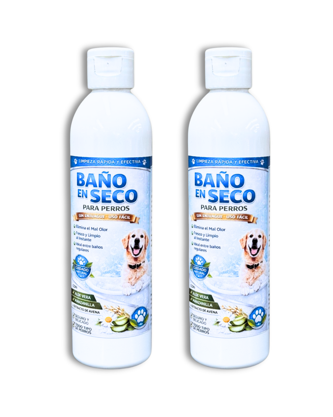 x2 🐶✨ BAÑO EN SECO PARA PERROS