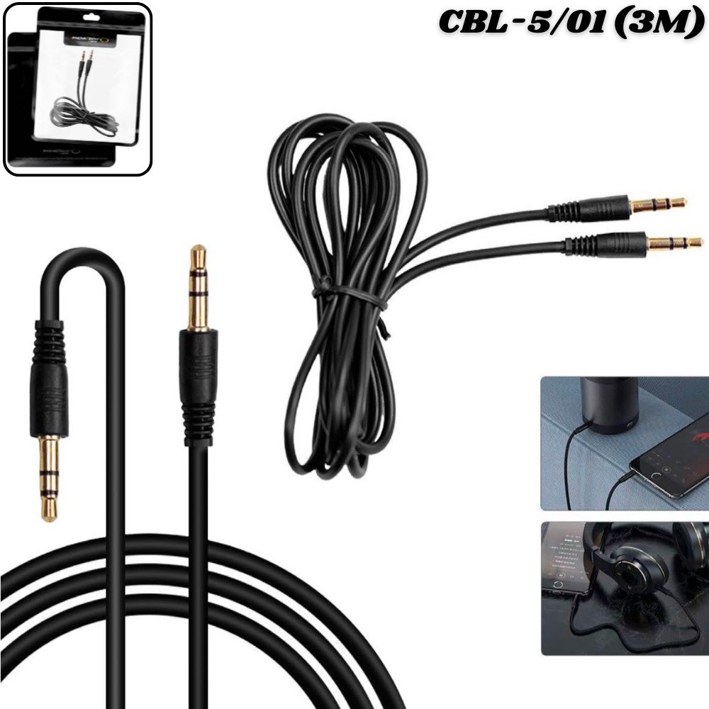 Cable Auxiliar 1 X 1 Estereo Plug 3.5mm