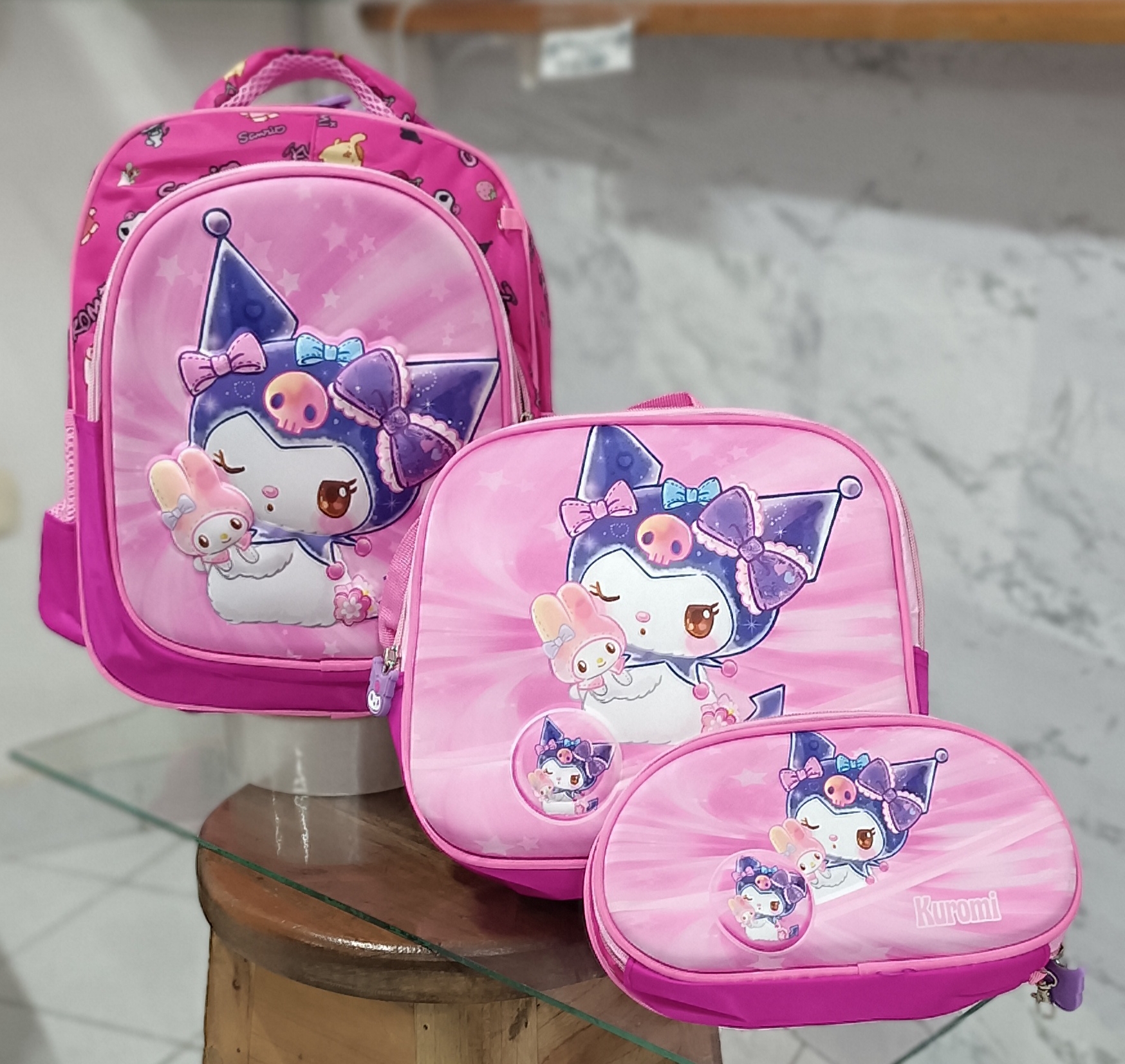 COMBO TRIO ESCOLAR PEQUEÑO NIÑA - Vista 1