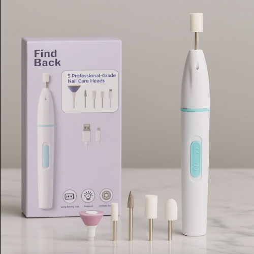 LIMA ELECTRICA PORTATIL PARA UÑAS 5 EN 1