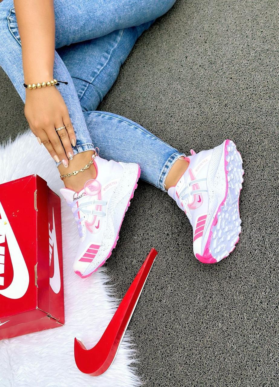 Tenis Nike Reflectivo Blanco Rosa Dama - Vista 1