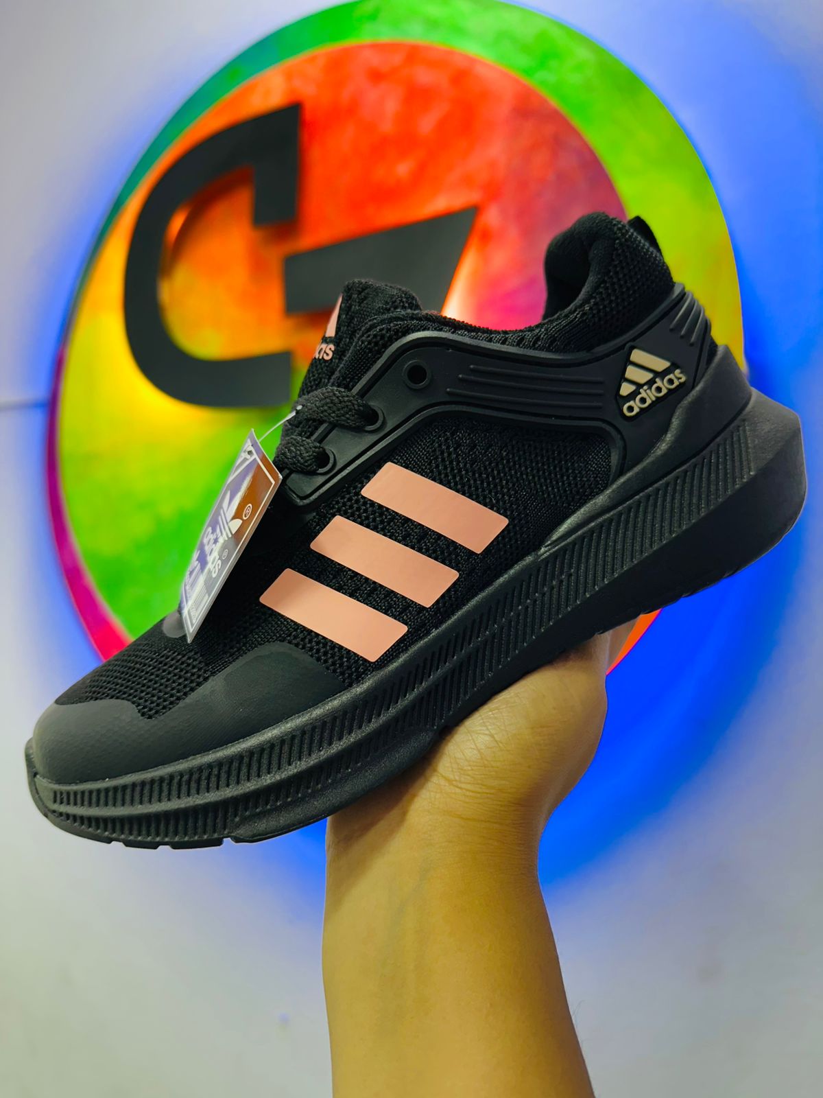 ADIDAS ULTRABOOST LIGTH NEGRO / PALOROSA - Vista 1