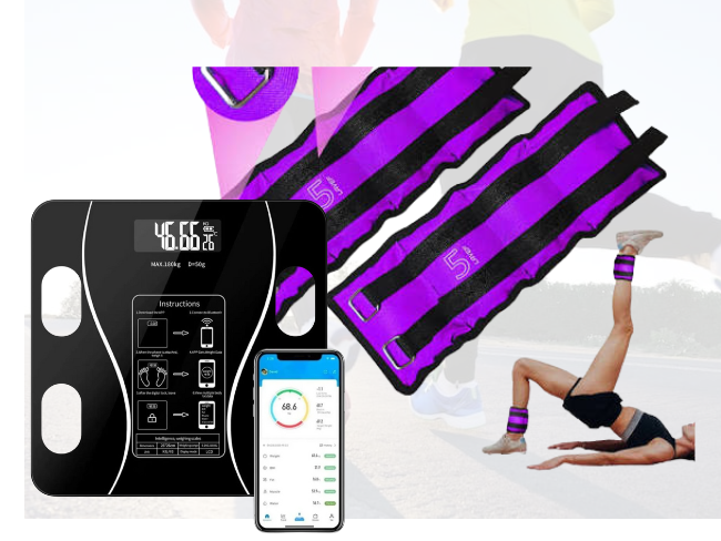 Combo bascula mas tobilleras 5k - Vista 1