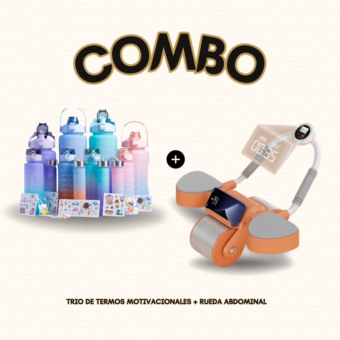 COMBO RUEDAS ABDOMINAL + TERMO TRIO