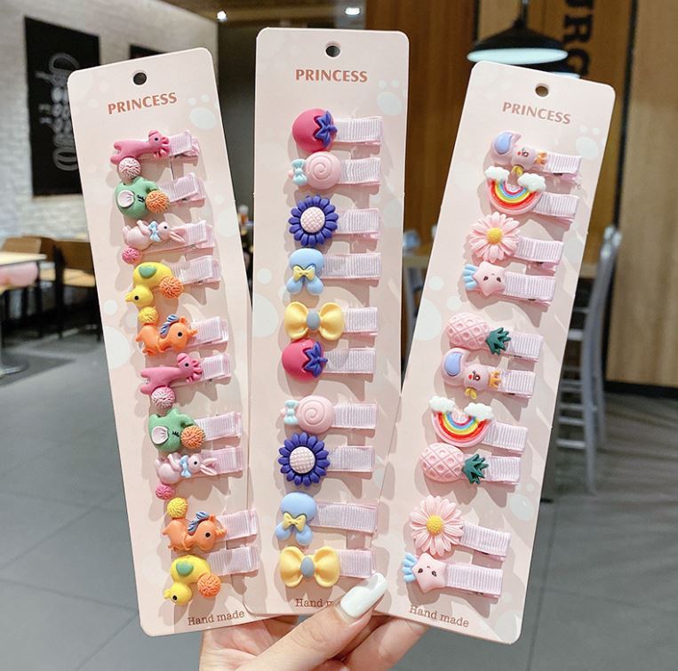 Set de pinzas para cabello niña