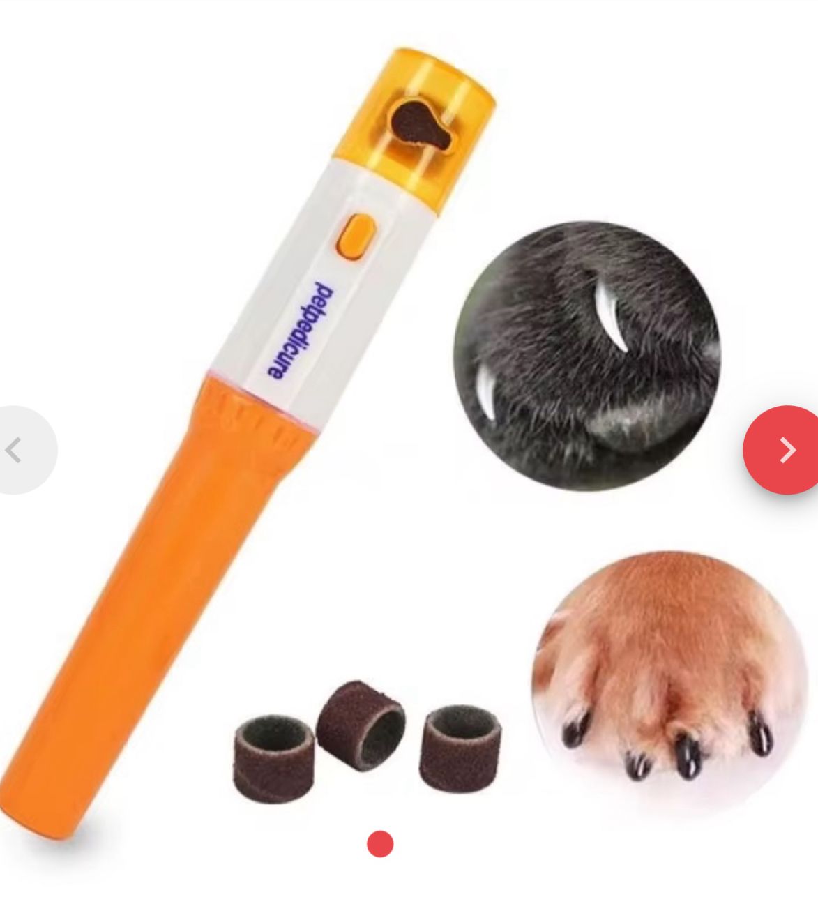 Pulidor Lima De Uñas Para Mascotas Elect