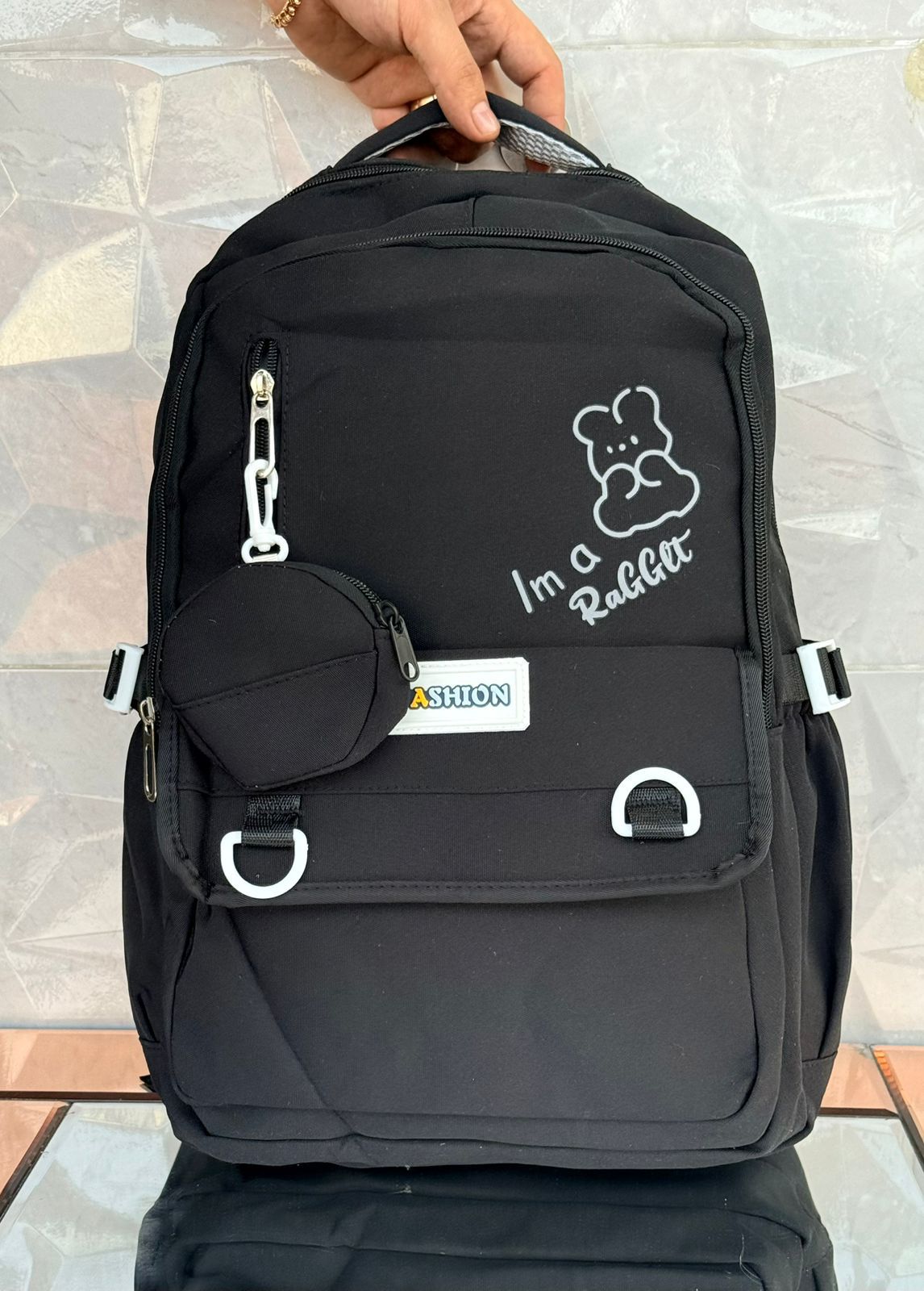 MORRAL ESCOLAR CON MONEDERO INCLUIDO - Vista 1