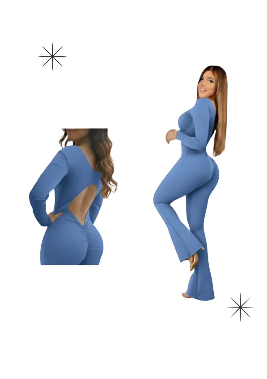 Enterizo Pushp Up Camapana larga - Vista 1