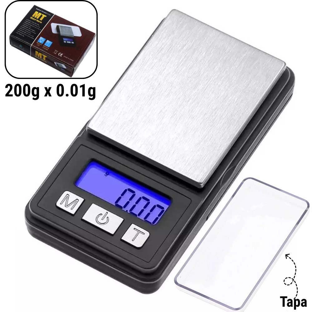 Mini Pesa Bascula Gramera 200gr x 0.01g