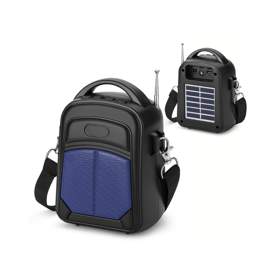 Parlante Inalambrico Panel Solar Radio F - Vista 1