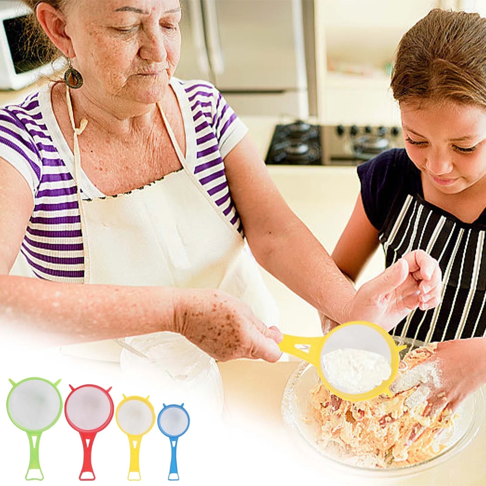 Juego De Coladores De Malla 4und plástic