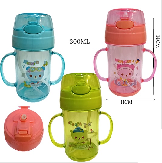 Vaso Pitillo Con Agarradera Tapa De Segu